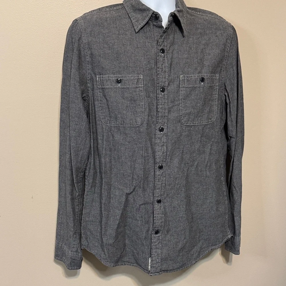 Denim & Supply Ralph Lauren Charcoal Button-Down Shirt size Large - Picture 1 of 12